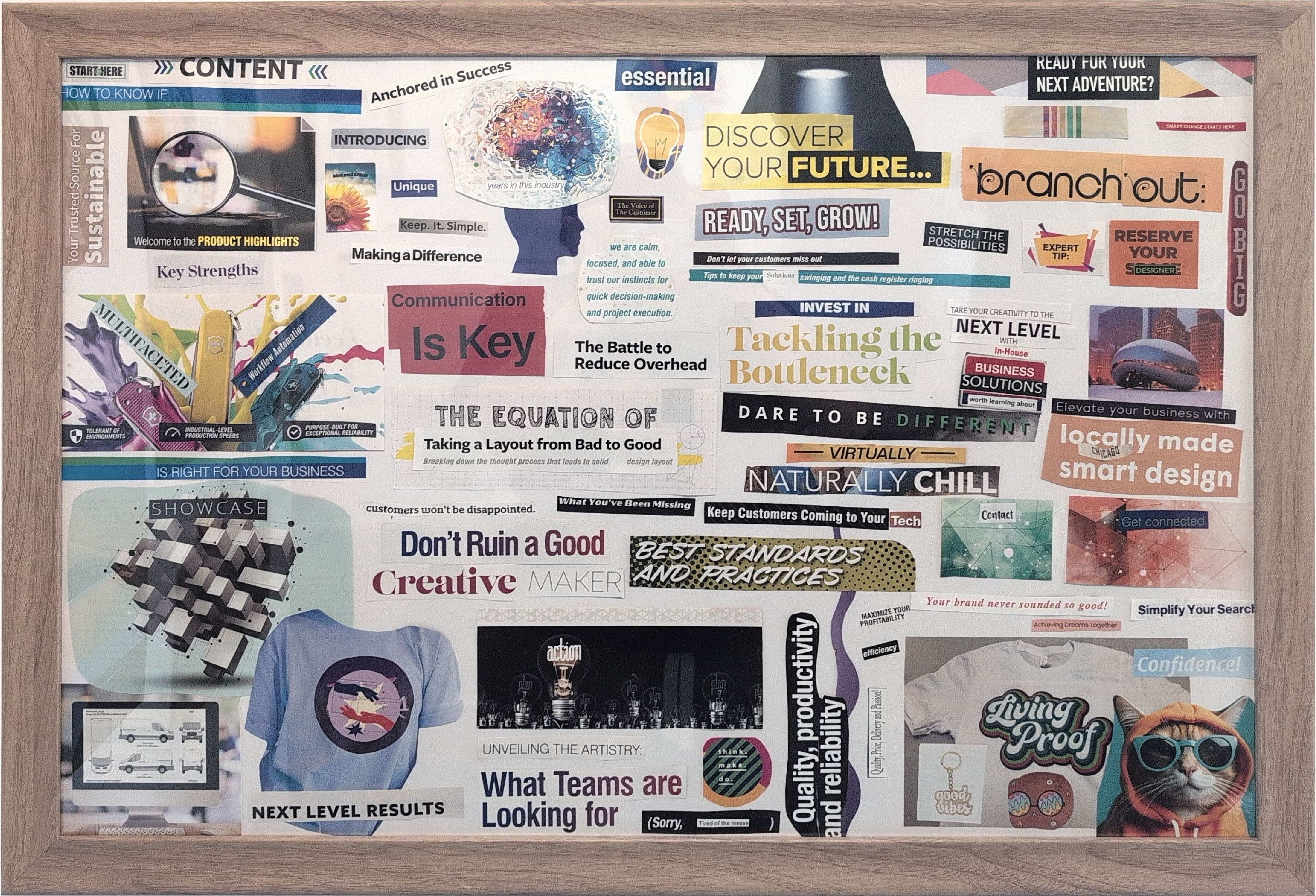 Collage art piece