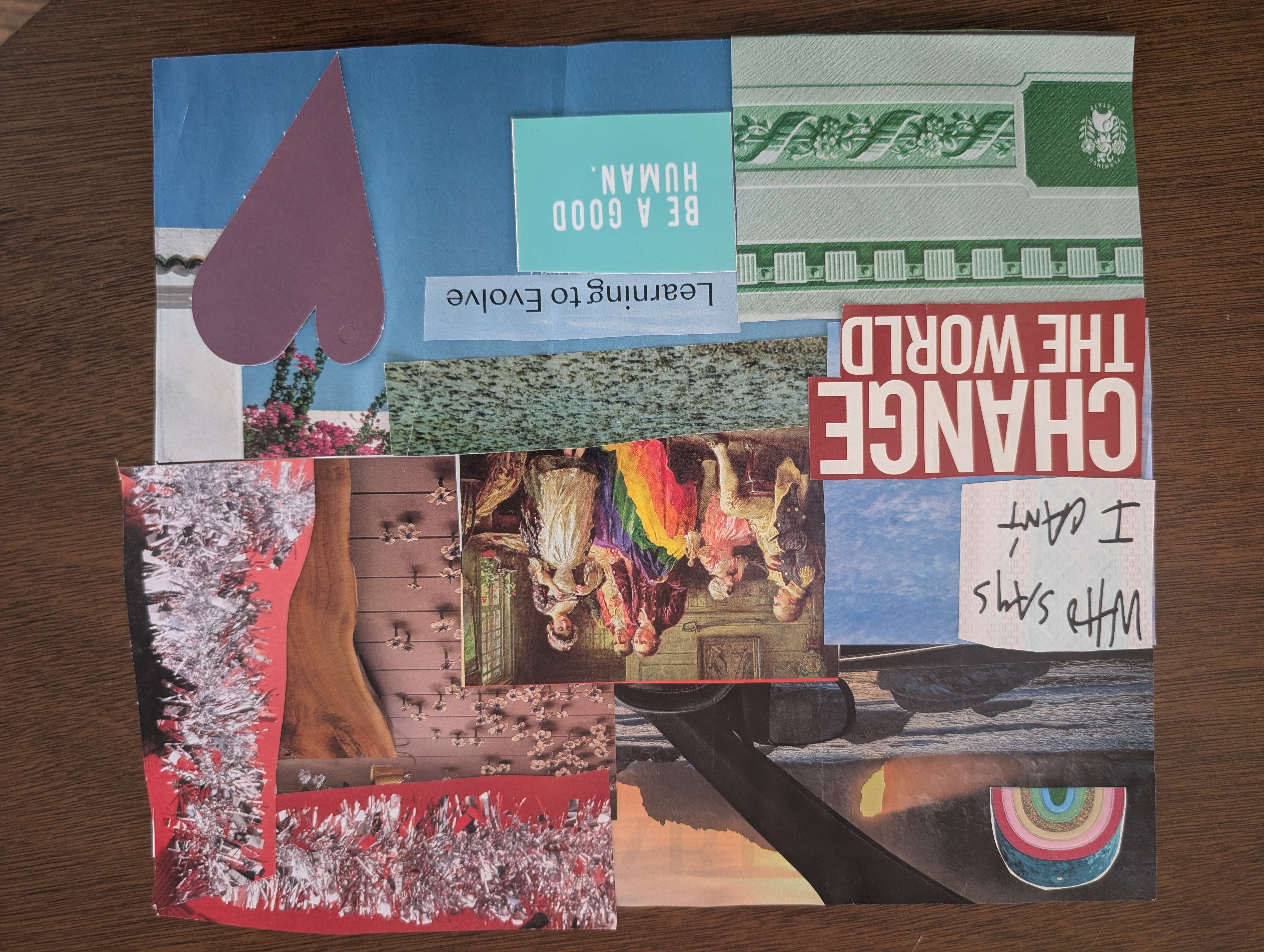 Collage art piece