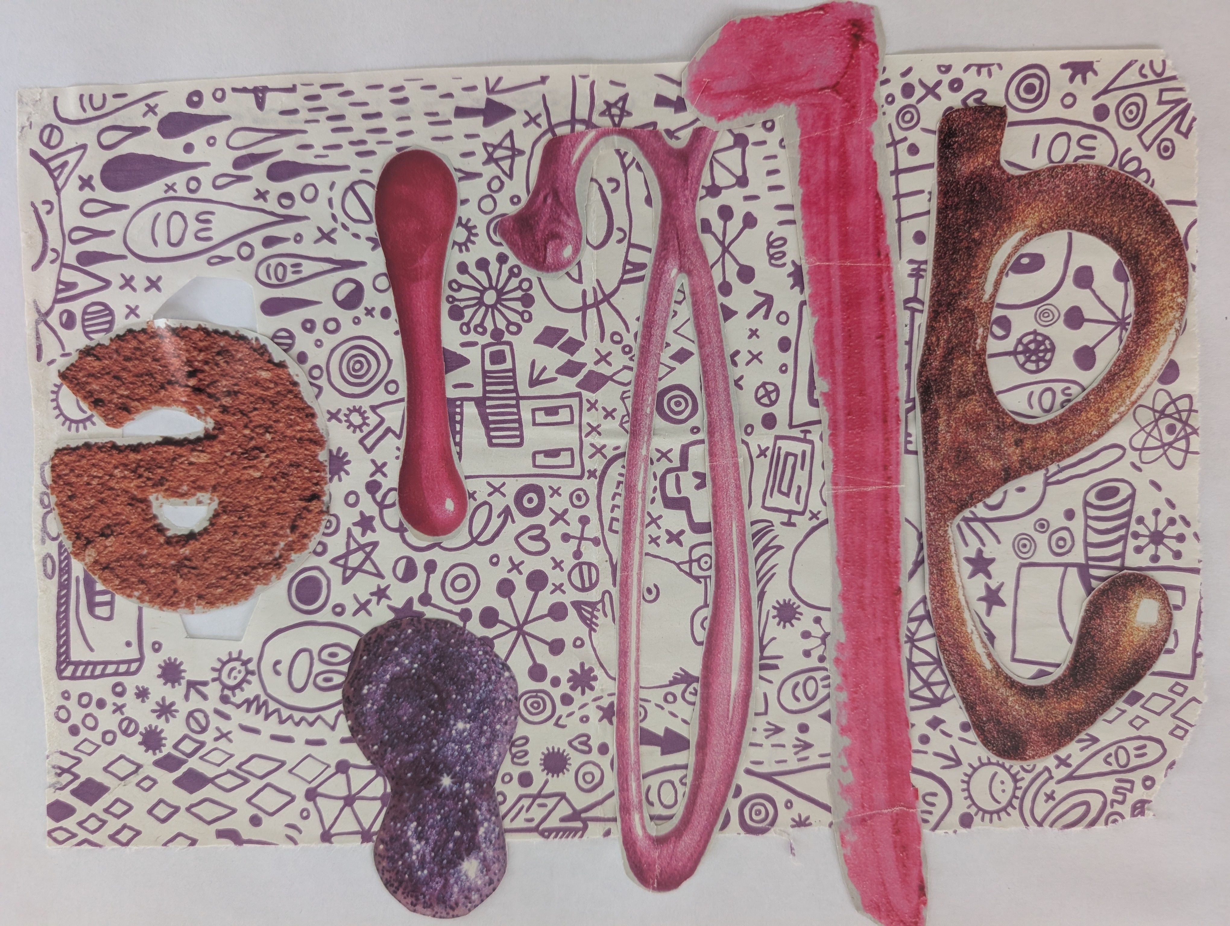 Collage art piece
