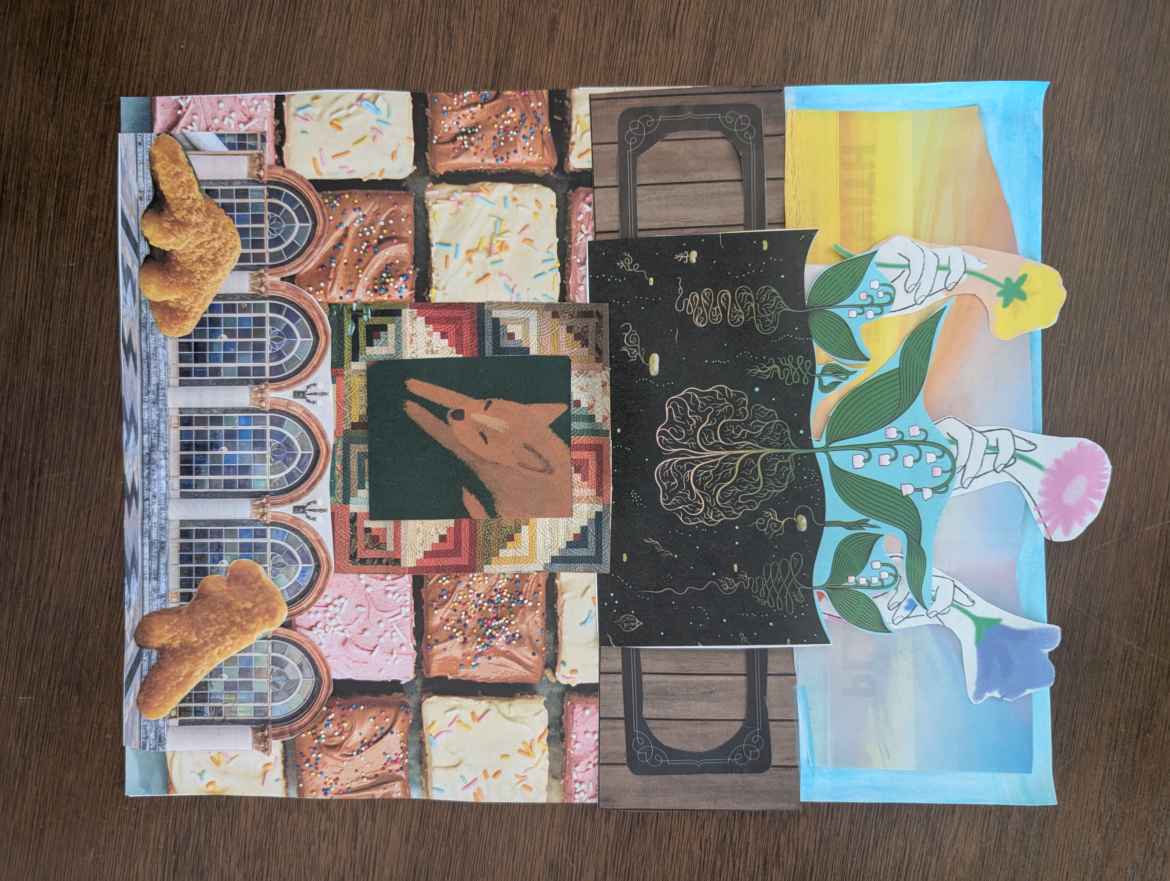 Collage art piece