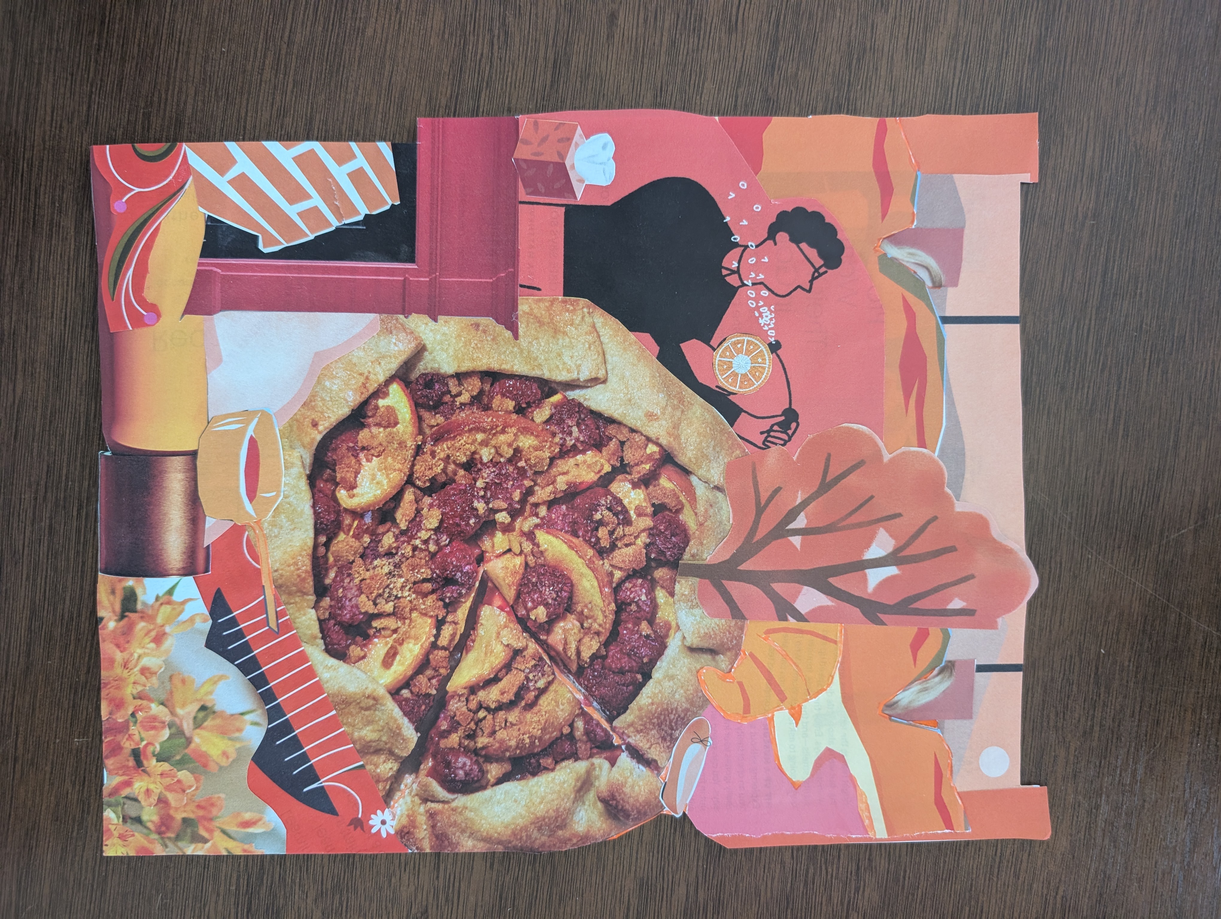 Collage art piece