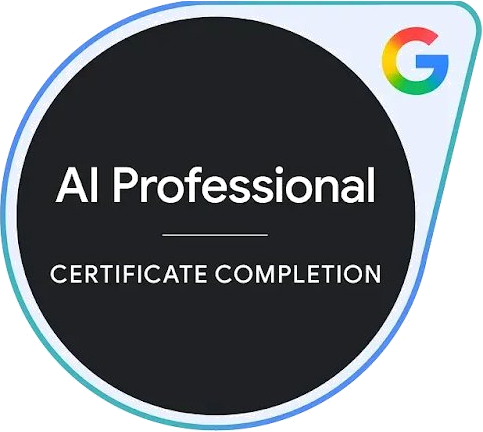 Google AI Professional Certificate badge