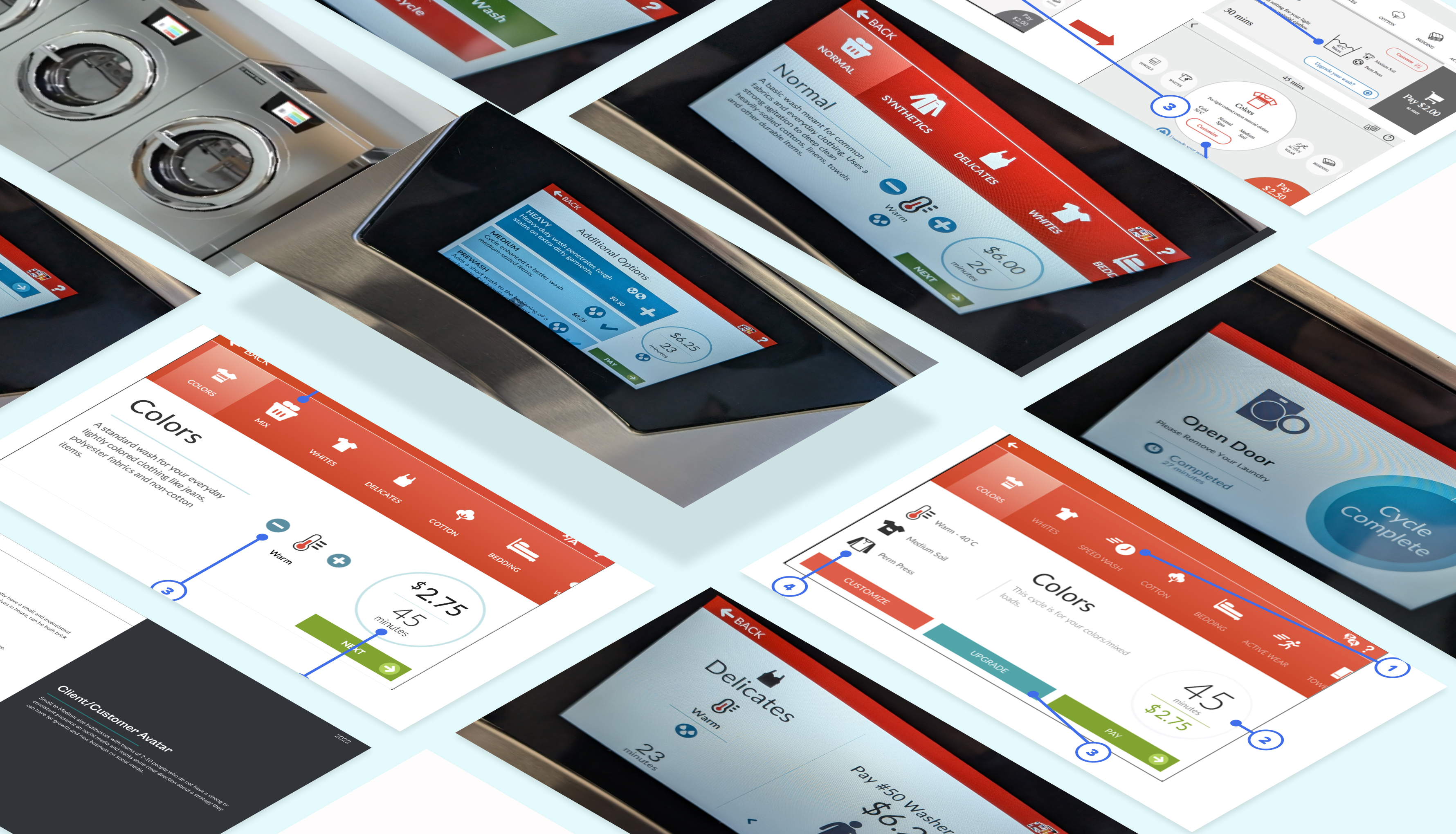 Digital Washing Machine UI